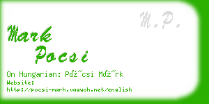 mark pocsi business card